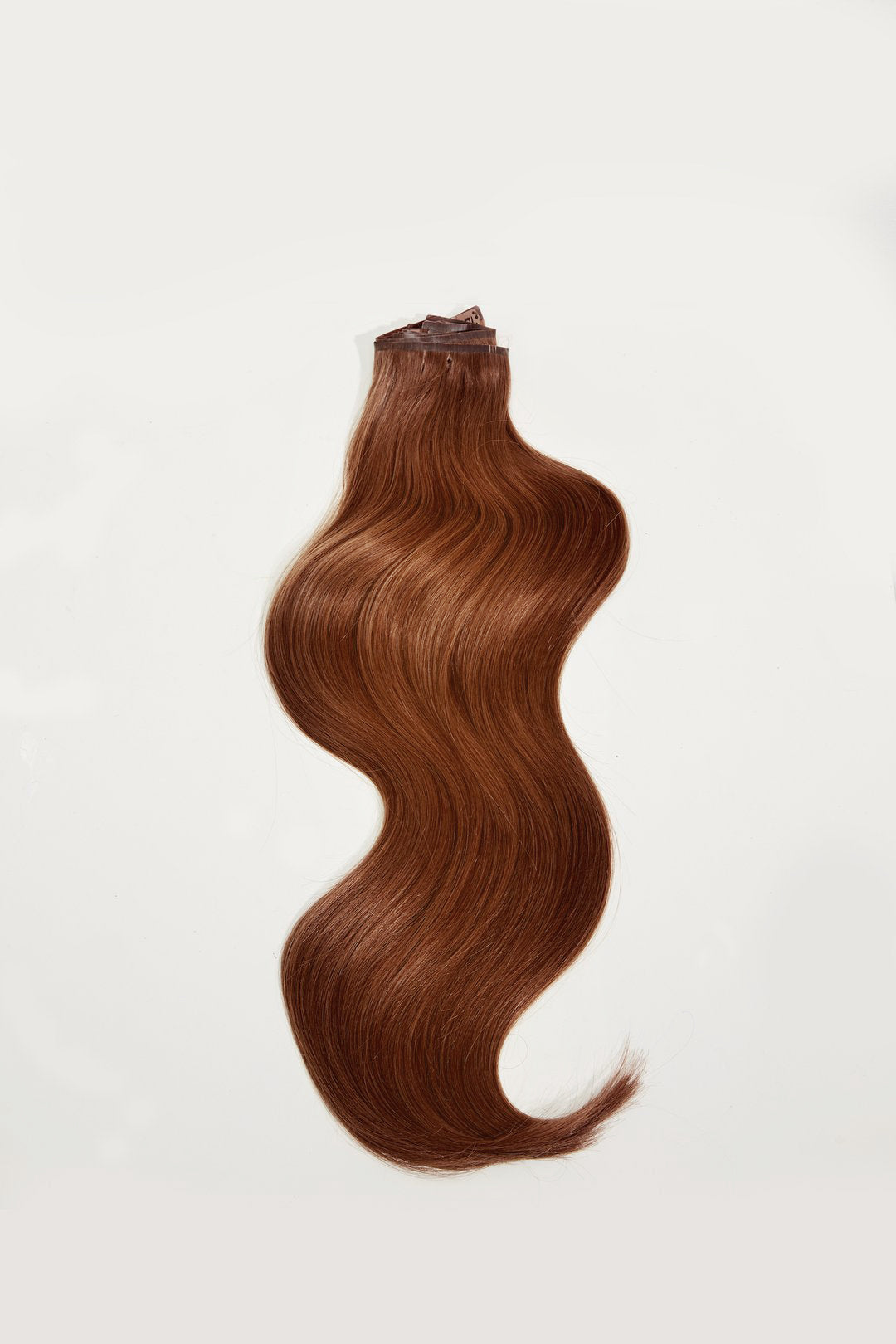 Auburn Human hair clip on extensions. deals 22